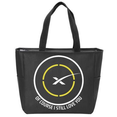 Spacex Of Course I Still Love You Drone Ship Zip Tote Bag