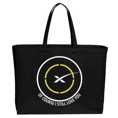 Spacex Of Course I Still Love You Drone Ship Cotton Canvas Jumbo Tote