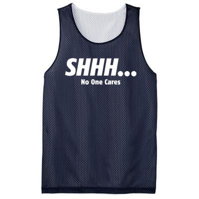 SHHH...No One Cares Mesh Reversible Basketball Jersey Tank