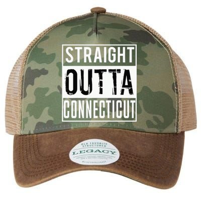 Straight Outta Connecticut Connecticut Legacy Tie Dye Trucker Hat