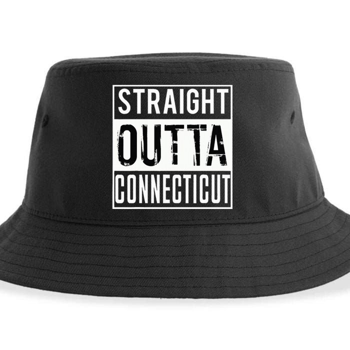 Straight Outta Connecticut Connecticut Sustainable Bucket Hat