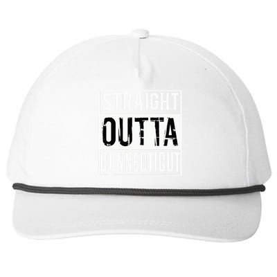 Straight Outta Connecticut Connecticut Snapback Five-Panel Rope Hat