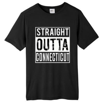 Straight Outta Connecticut Connecticut Tall Fusion ChromaSoft Performance T-Shirt