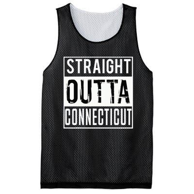 Straight Outta Connecticut Connecticut Mesh Reversible Basketball Jersey Tank