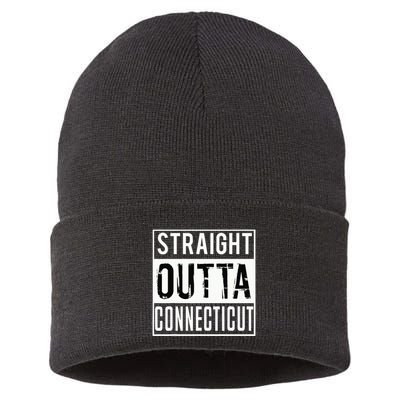 Straight Outta Connecticut Connecticut Sustainable Knit Beanie