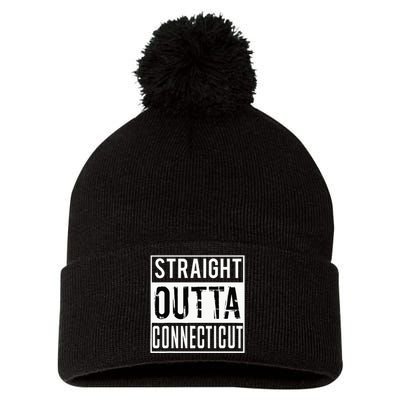 Straight Outta Connecticut Connecticut Pom Pom 12in Knit Beanie