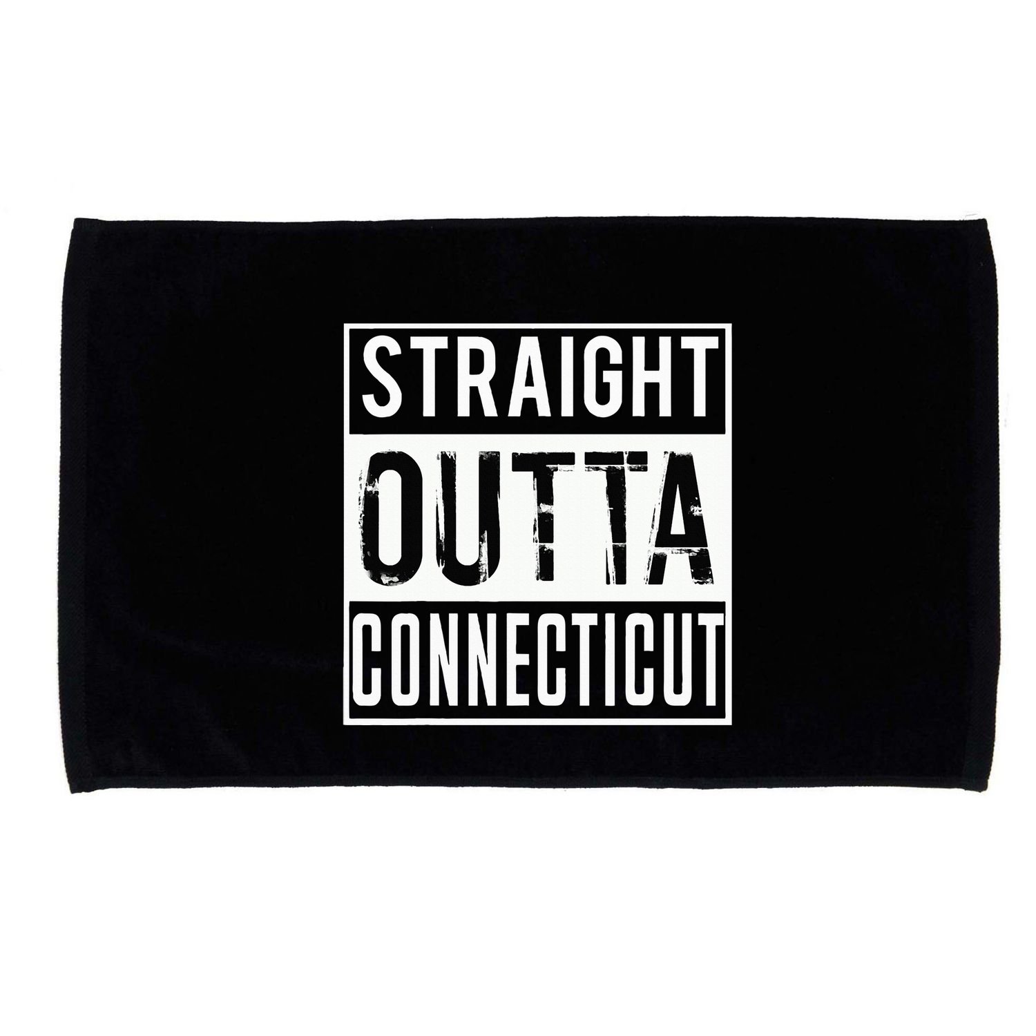 Straight Outta Connecticut Connecticut Microfiber Hand Towel