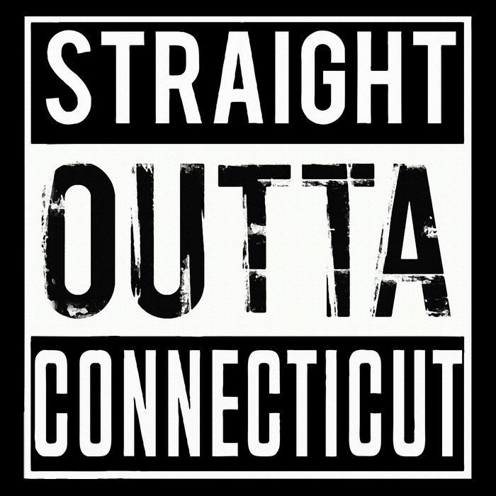 Straight Outta Connecticut Connecticut Zip Tote Bag