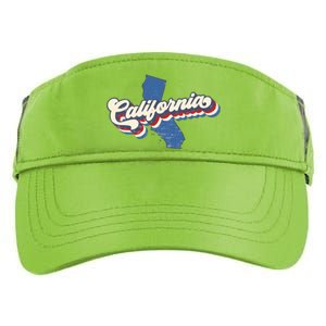 State Of California Retro Logo Adult Drive Performance Visor