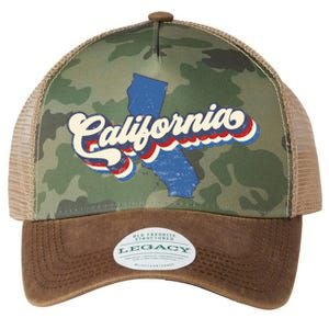 State Of California Retro Logo Legacy Tie Dye Trucker Hat