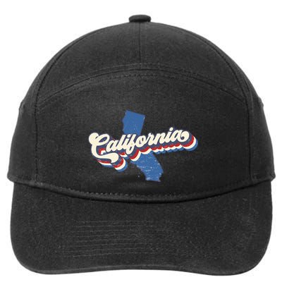 State Of California Retro Logo 7-Panel Snapback Hat
