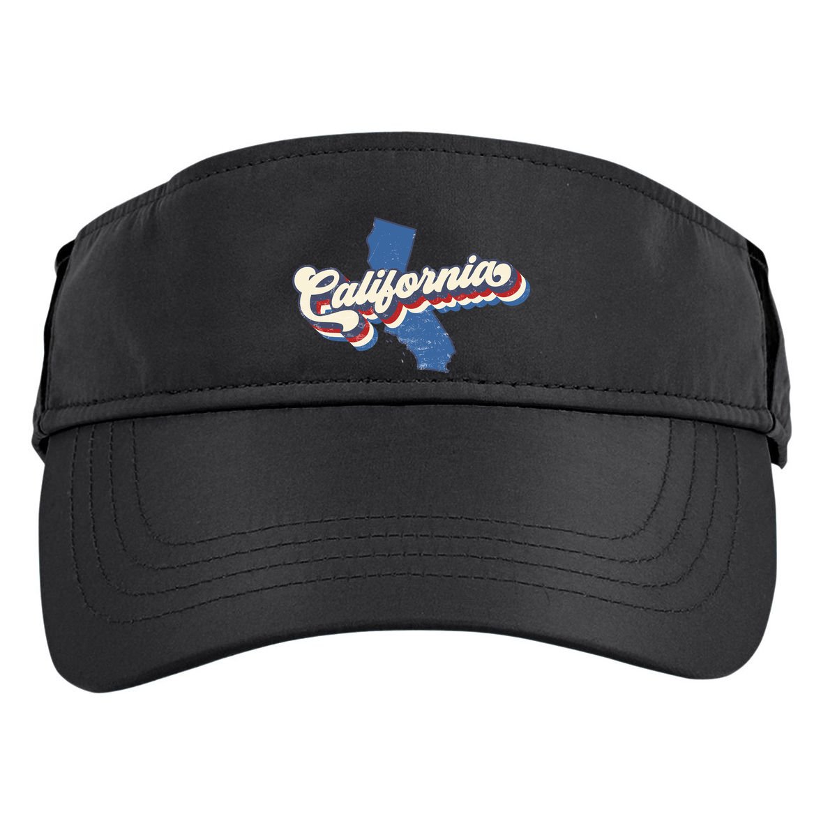 State Of California Retro Logo Adult Drive Performance Visor