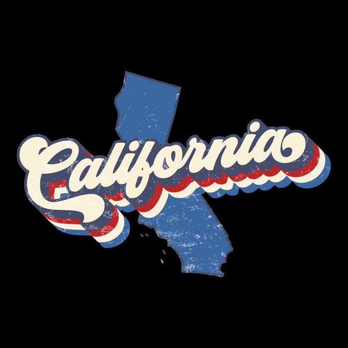 State Of California Retro Logo Bucket Hat
