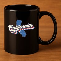 State Of California Retro Logo 11oz C Handle Ceramic Mug