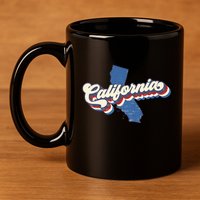 State Of California Retro Logo 11oz C Handle Ceramic Mug