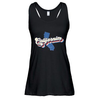 State Of California Retro Logo Ladies Essential Flowy Tank