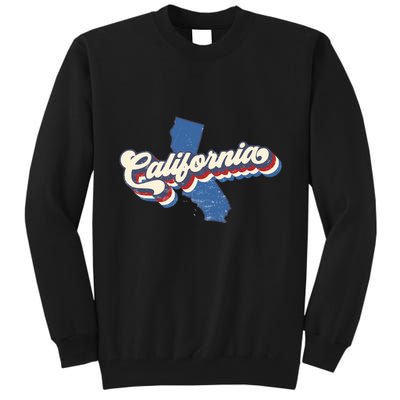 State Of California Retro Logo Tall Sweatshirt