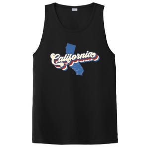 State Of California Retro Logo PosiCharge Competitor Tank