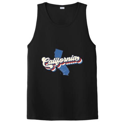 State Of California Retro Logo PosiCharge Competitor Tank
