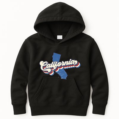 State Of California Retro Logo Kids Hoodie