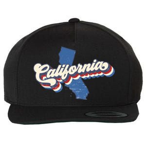 State Of California Retro Logo Wool Snapback Cap