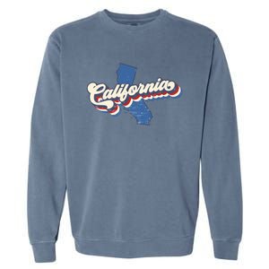 State Of California Retro Logo Garment-Dyed Sweatshirt