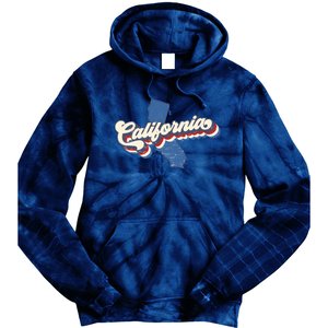 State Of California Retro Logo Tie Dye Hoodie