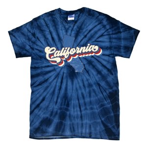 State Of California Retro Logo Tie-Dye T-Shirt