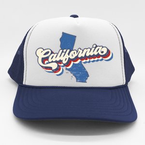 State Of California Retro Logo Trucker Hat