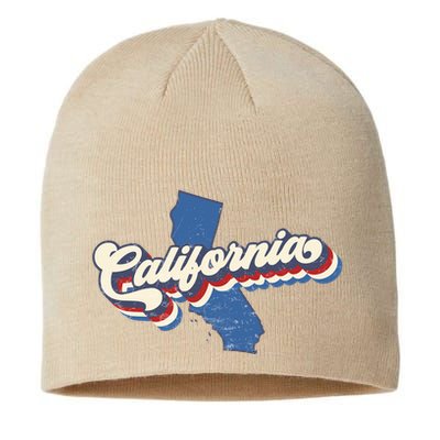 State Of California Retro Logo Sustainable Beanie
