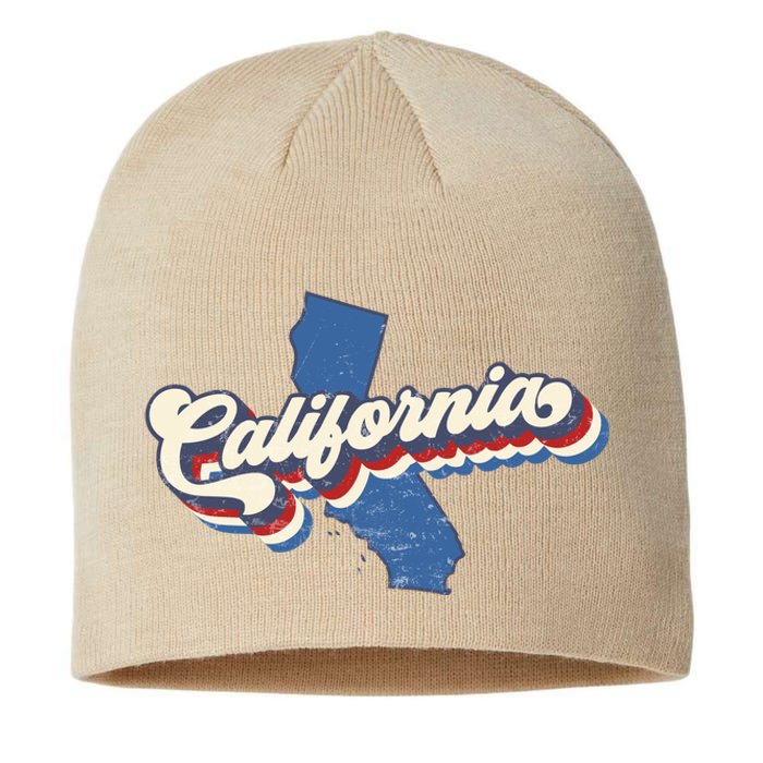 State Of California Retro Logo Sustainable Beanie