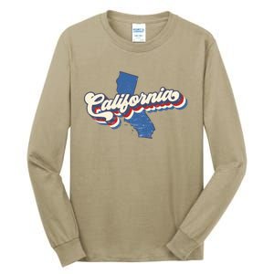 State Of California Retro Logo Tall Long Sleeve T-Shirt