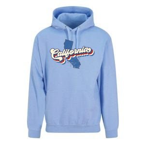 State Of California Retro Logo Unisex Surf Hoodie