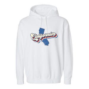 State Of California Retro Logo Garment-Dyed Fleece Hoodie