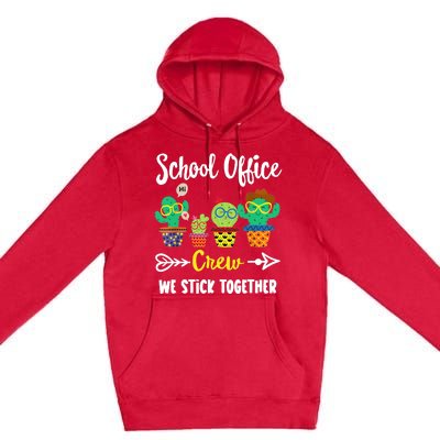 School Office Crew, Funny Cactus Team School Office Squad Premium Pullover Hoodie