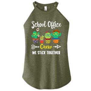 School Office Crew, Funny Cactus Team School Office Squad Women's Perfect Tri Rocker Tank