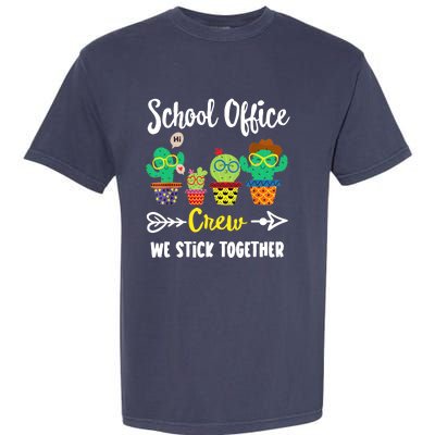 School Office Crew, Funny Cactus Team School Office Squad Garment-Dyed Heavyweight T-Shirt