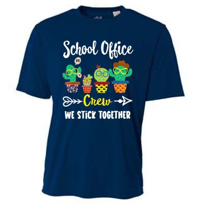 School Office Crew, Funny Cactus Team School Office Squad Cooling Performance Crew T-Shirt