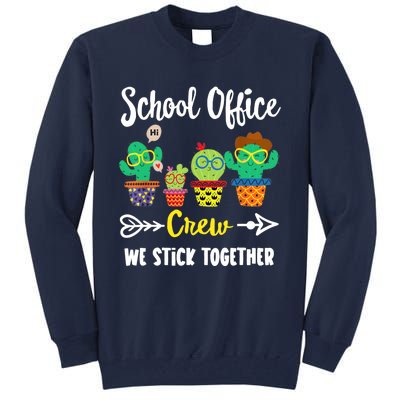 School Office Crew, Funny Cactus Team School Office Squad Tall Sweatshirt