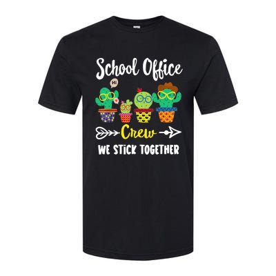 School Office Crew, Funny Cactus Team School Office Squad Softstyle CVC T-Shirt