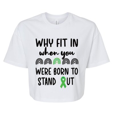 Stand Out Cerebral Palsy Warrior Cerebral Palsy Fighter Gift Bella+Canvas Jersey Crop Tee