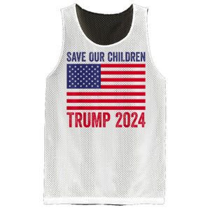 Save Our Children Stop Human Trafficking Trump 2024 Mesh Reversible Basketball Jersey Tank