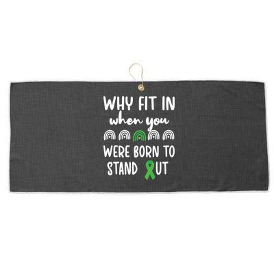 Stand Out Cerebral Palsy Warrior Cp Fighter Awareness Gift Large Microfiber Waffle Golf Towel