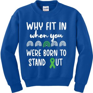 Stand Out Cerebral Palsy Warrior Cp Fighter Awareness Gift Kids Sweatshirt