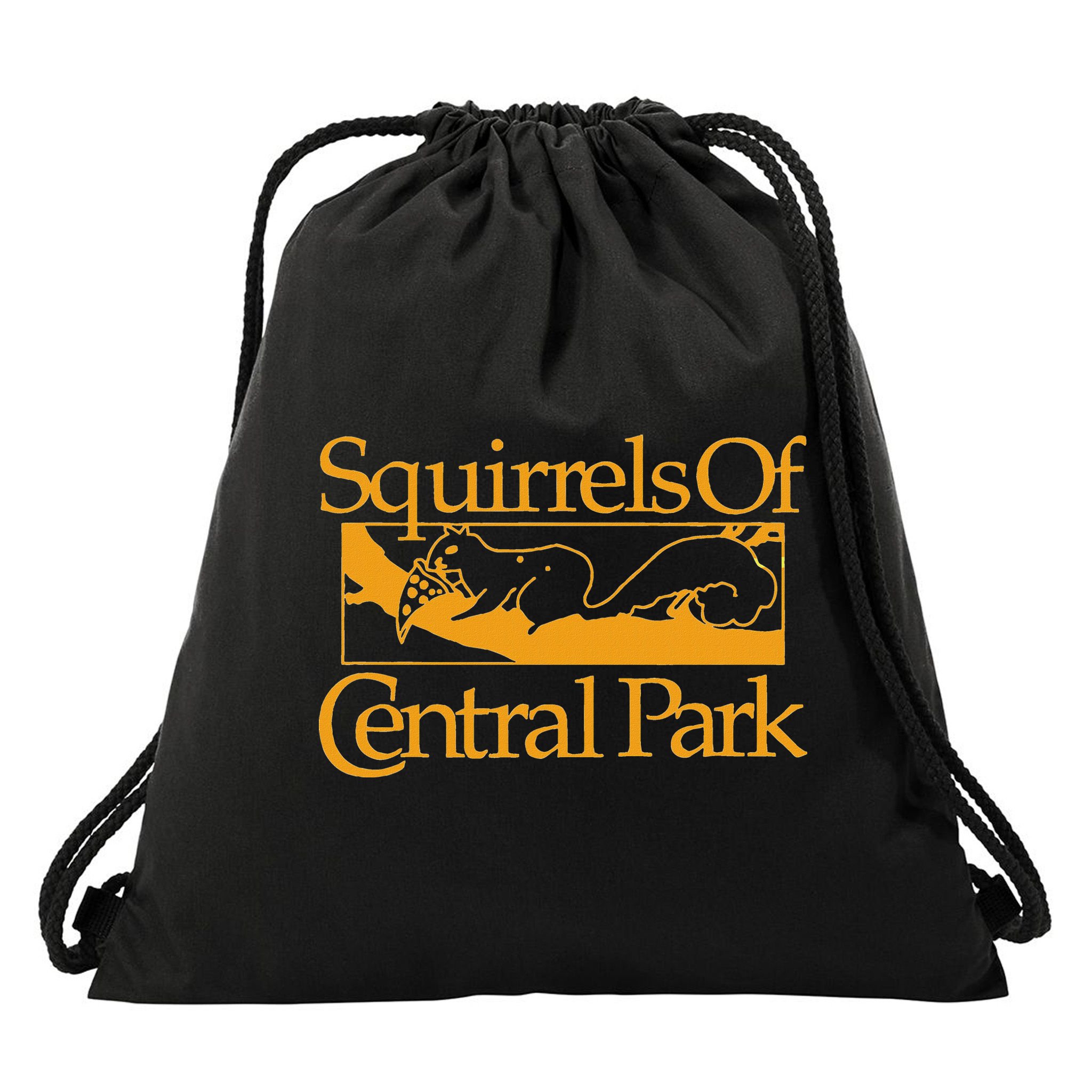 Squirrels Of Central Park Drawstring Bag