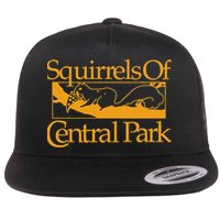 Squirrels Of Central Park Flat Bill Trucker Hat