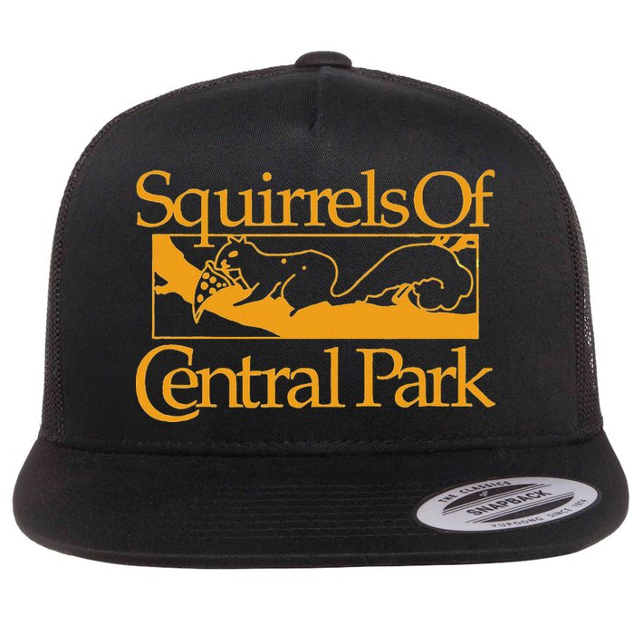 Squirrels Of Central Park Flat Bill Trucker Hat