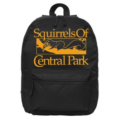 Squirrels Of Central Park 16 in Basic Backpack