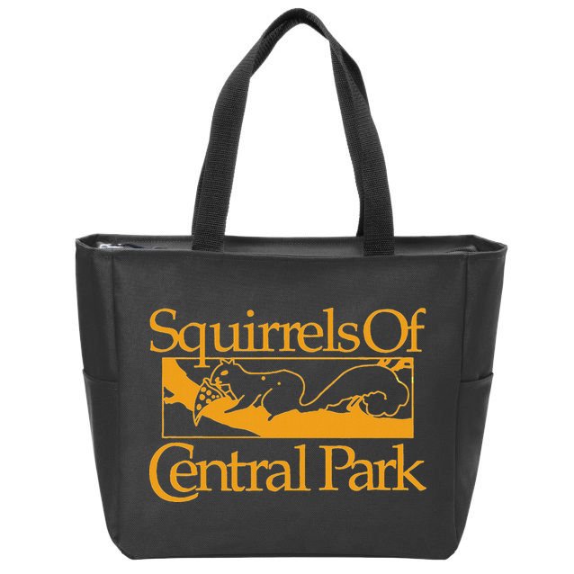 Squirrels Of Central Park Zip Tote Bag