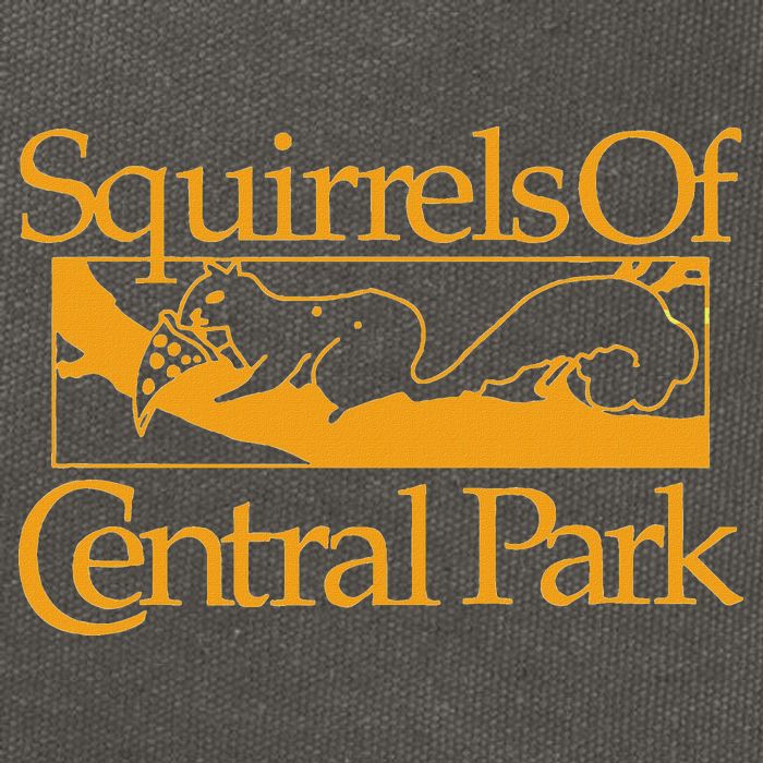 Squirrels Of Central Park Cotton Canvas Backpack